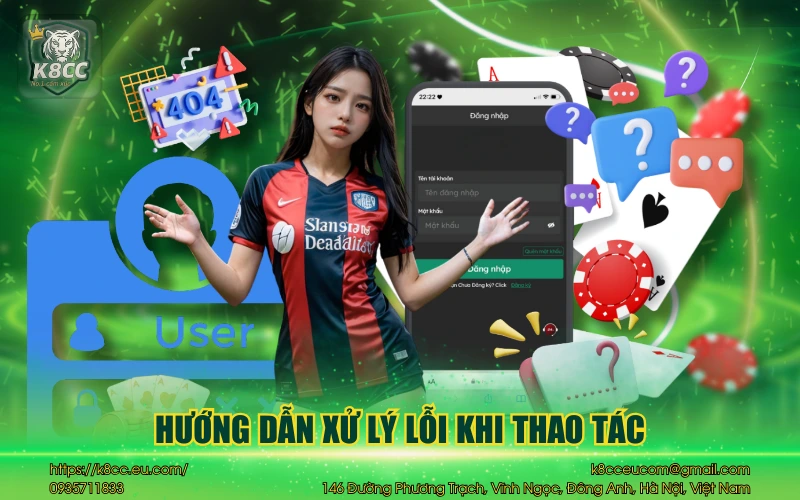 Hướng dẫn xử lý lỗi khi thao tác